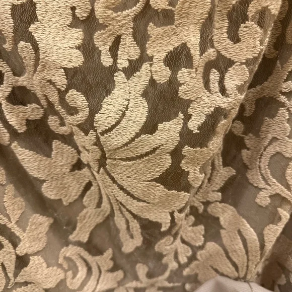 Tadashi Shoji One Shoulder Lace Dress in Cream - Picture 7 of 9